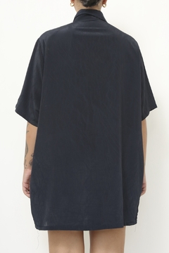 Maxi camisa preta vintage - comprar online