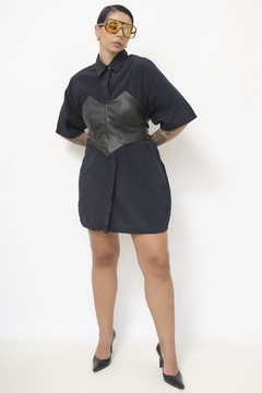 Maxi camisa preta vintage - comprar online