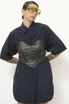 Maxi camisa preta vintage