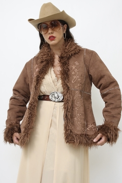 Casaco Penny Lane marrom forro pelego