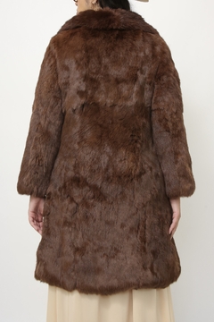 Casaco PELE marrom vintage - comprar online