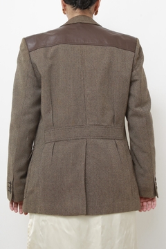 Blazer YVES SAINT LAURENT rec couro - loja online