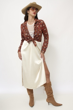 Imagem do Camisa vintage estampa 70´s marrom