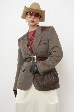 Bolsa couro LEATHER STUFF marrom - comprar online