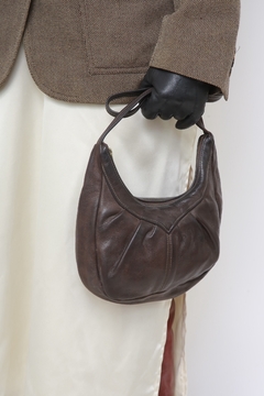 Bolsa couro LEATHER STUFF marrom