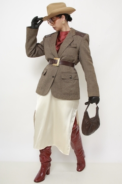 Blazer YVES SAINT LAURENT rec couro - loja online
