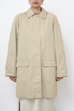 Trench Coat bege classico com capuz LONDON FOG na internet