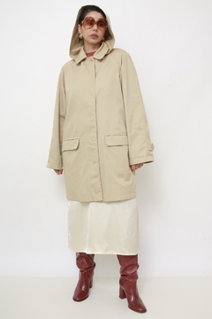 Trench Coat bege classico com capuz LONDON FOG - loja online