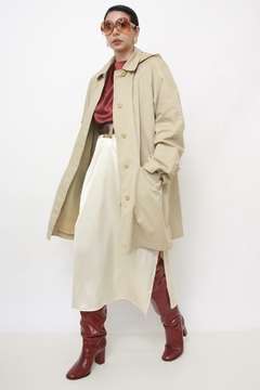 Trench Coat bege classico com capuz LONDON FOG