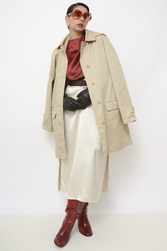 Trench Coat bege classico com capuz LONDON FOG - comprar online