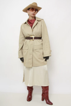 Trench Coat bege classico com capuz LONDON FOG - loja online