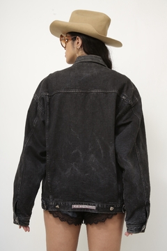 Jaqueta jeans preta forro matelasse EUROJEANS - comprar online