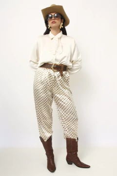 Imagem do Calça pijama estampada cintura alta