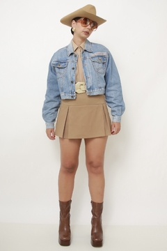 Jaqueta cropped jeans classica - loja online