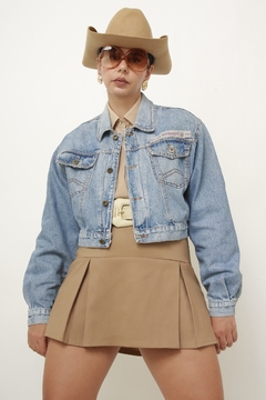 Jaqueta cropped jeans classica