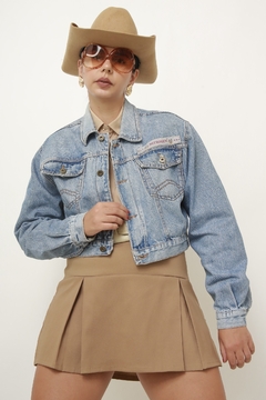 Imagem do Jaqueta cropped jeans classica