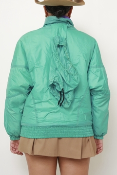 Jaqueta DUFOUR verde bomber na internet