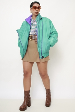 Jaqueta DUFOUR verde bomber na internet