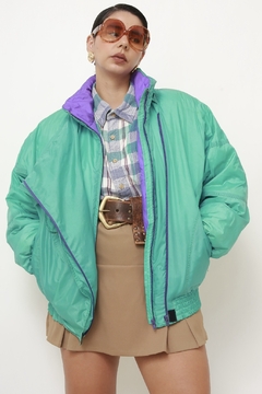 Jaqueta DUFOUR verde bomber - Capichó Brechó