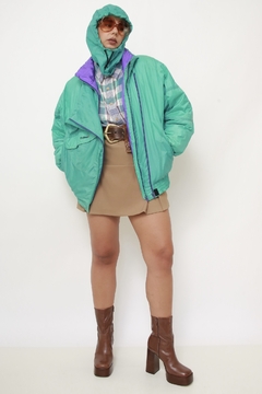 Jaqueta DUFOUR verde bomber - Capichó Brechó