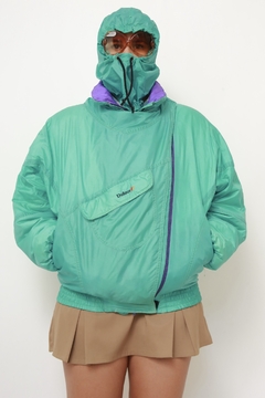 Jaqueta DUFOUR verde bomber na internet