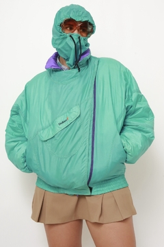 Jaqueta DUFOUR verde bomber na internet
