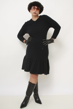 Imagem do Vestido preto YSL em lã vintage