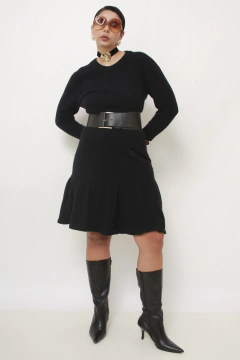 Cinto couro preto grosso - comprar online