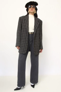 Blazer xadrez cinza GLENMORE - loja online