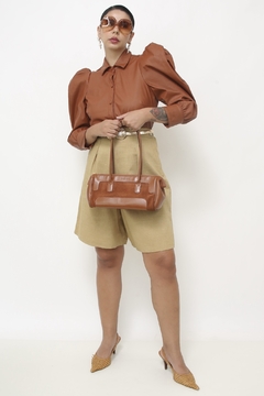 Bolsa caramelo couro vintage SMART BAG - comprar online