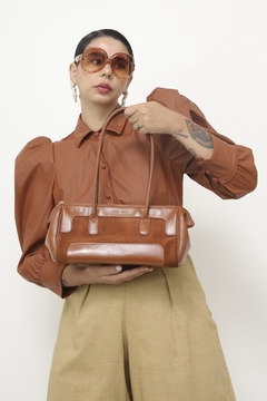 Bolsa caramelo couro vintage SMART BAG - loja online