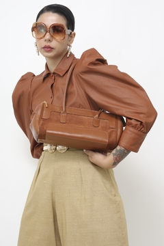 Bolsa caramelo couro vintage SMART BAG