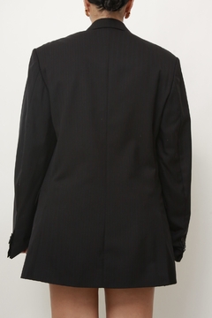 Blazer listras marinho 100 % lã - comprar online