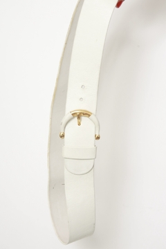 Cinto branco VOGUE WIEN couro - comprar online