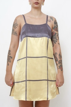 Kimono + Vestido xadrez poliester na internet