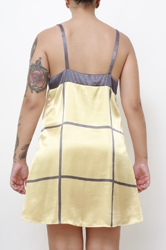 Kimono + Vestido xadrez poliester - loja online