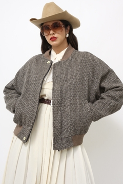 Jaqueta 100% lã bomber forrada - comprar online