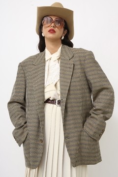 Blazer xadrez classico forrado - Capichó Brechó