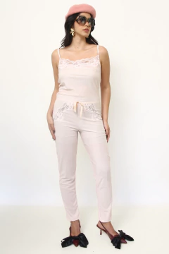 Macacao rosa pijama vintage - comprar online