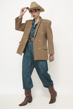Blazer xadrez marrom classico