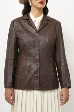 Imagem do Blazer couro marrom vintage