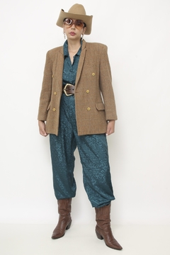 Blazer xadrez marrom classico na internet