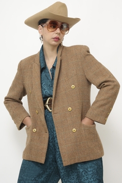 Blazer xadrez marrom classico