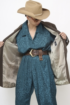 Blazer xadrez marrom renner vintage