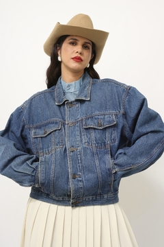 Imagem do Jaqueta jeans classica mng bomber