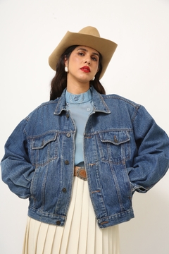 Jaqueta jeans classica mng bomber - Capichó Brechó