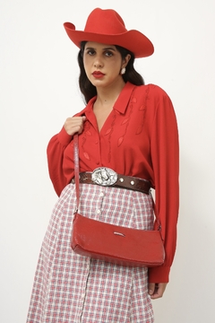 Bolsa vermelha verniz forrada CAROLINA FASOLO - comprar online