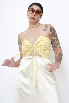 Top xadrez vicky amarelo