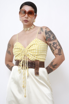 Top xadrez vicky amarelo