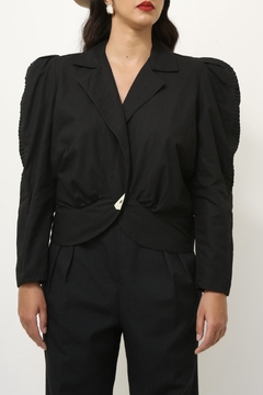 Blazer encorpado manga bufante - comprar online